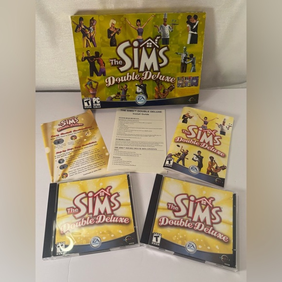 The Sims: Double Deluxe 2003 Maxis Electronic Arts Life Sim CD-ROM PC Game - Picture 1 of 4